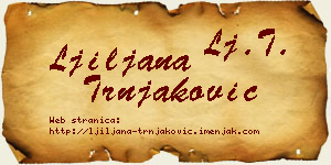 Ljiljana Trnjaković vizit kartica